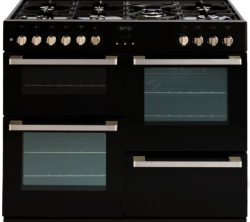 BELLING  DB4 100DF Dual Fuel Range Cooker - Black